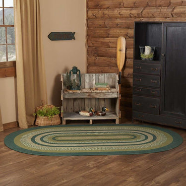 Sherwood Jute Braided Rug Oval VHC Brands - The Fox Decor